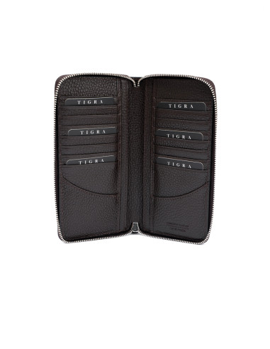 Fermuar Detaylı Deri Cüzdan