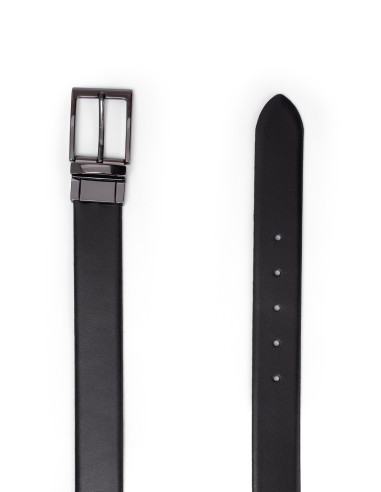 1002 Deri Siyah Erkek Kemer