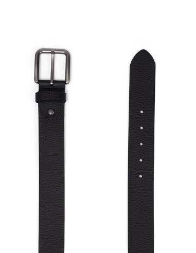 1435 Geyik Deri Siyah Erkek Kemer